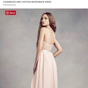 White by Vera Wang bridesmaid dress